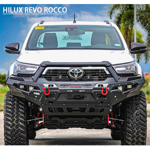 Parachoques Delantero y Trasero Todoterreno, Barra Protectora Anticollisión para Toyota Hilux Vigo Revo <span class=keywords><strong>Rocco</strong></span> - Product Image 4