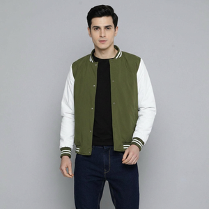 Varsity <b>Man</b> Jackets Custom Logo Wool Varsity Custom <b>Man</b> Jackets Blank Long Sleeve Red Varsity Jacket for <b>Man</b> OEM Service - Product Image 1
