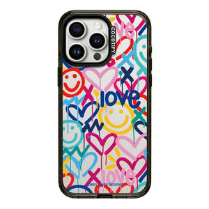 Funda <span class=keywords><strong>de</strong></span> Teléfono Acrílica Rígida a Prueba <span class=keywords><strong>de</strong></span> Golpes con Estampado <span class=keywords><strong>de</strong></span> Corazón Divertido para la Serie 12-16 Pro Max, Estilo INS - Product Image 3