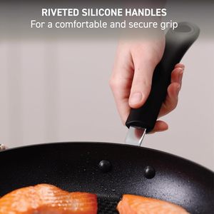 <span class=keywords><strong>Wok</strong></span> Negro <span class=keywords><strong>Anodizado</strong></span> Resistente de 14 Pulgadas, Apto para Horno/Asador, Compatible con Estufa de Gas a 350F, Antiadherente, Sartén para Saltear de 5 Cuartos - Product Image 4