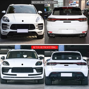 Kits de Carrocería para Autos 95B 2014-2021, Actualizados 2023, Parachoques Delanteros y Traseros, Luces de Circulación Diurna, Faldones Laterales para Macan - Product Image 2