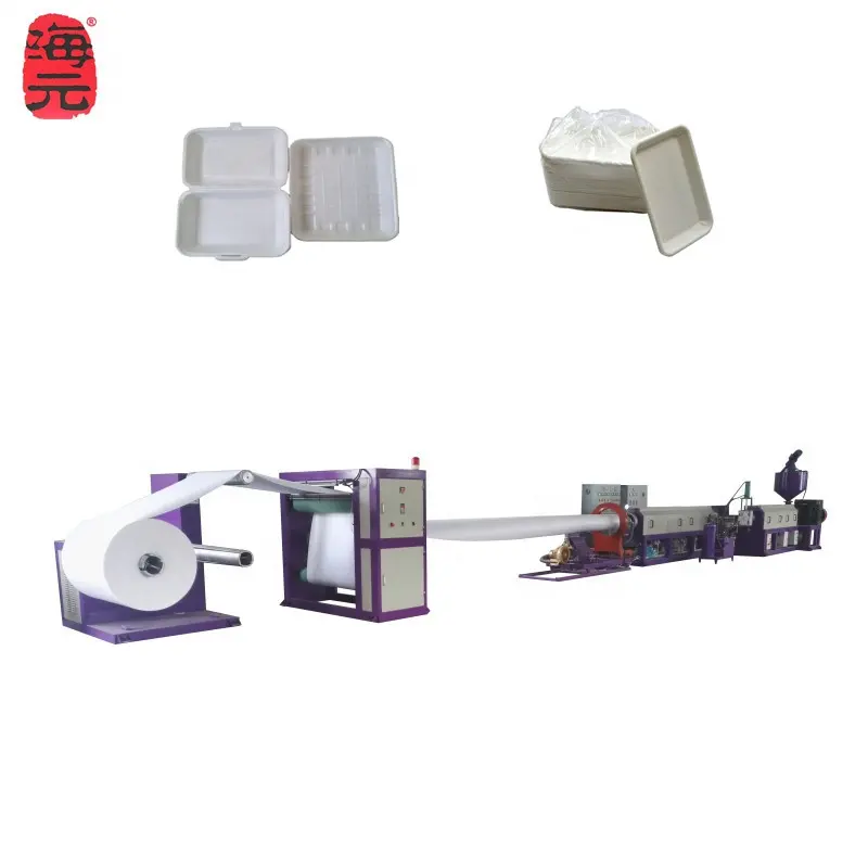 New automatic foam disposable PS plastic plate lunch box thermoforming vacuum forming machine