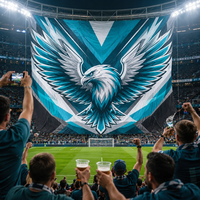 Bannière de stade Tifo pour supporters de football, affichage pour matchs et compétitions, drapeau géant grand format imprimé sur mesure