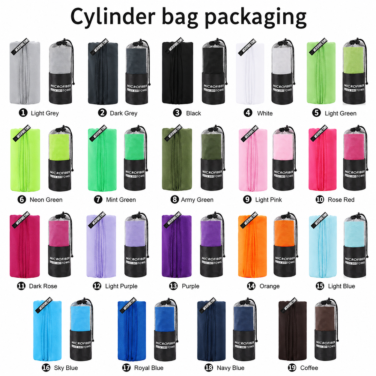 Cylinder bag packaging