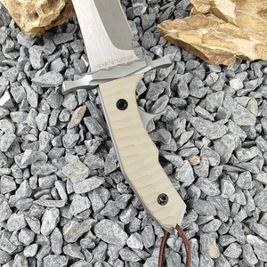 Couteau tactique RAM BO MK9 de haute qualité en acier inoxydable, personnalisable, manche G10, lame fixe, pointe tombante, étui, utilisation en extérieur - Product Image 3