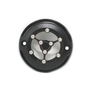 Cubierta de Temporizador Derby CNC Cromada Negra para Motocicleta, Juego de Aluminio de 6 Orificios, Compatible con Harley Sportster XL <span class=keywords><strong>883</strong></span> 1200 2004-2016 <span class=keywords><strong>XR</strong></span> - Product Image 3