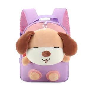OEM Factory Wholesale Customization Logo Plush Backpack Children Cute Cartoon Plush Doll Kids Backpack For Girl