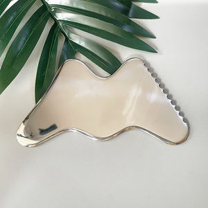 Strumento di contorno GuaSha in acciaio inossidabile per viso + corpo GuaSha raschietto fasciale in acciaio inossidabile - Product Image 5