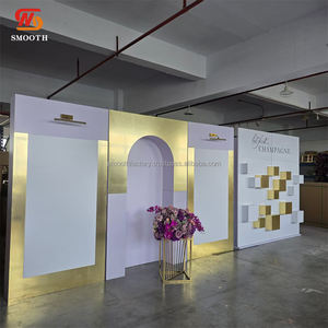 LISSE luxueux mariage bienvenue acrylique toile de fond fête d'anniversaire scène décorative acrylique toile de fond - Product Image 4