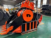 Bucket Penghancur Batu MONDE untuk Excavator 20 Ton, Jaw Crusher Hidrolik Tugas Berat, Garansi 1 Tahun untuk Batu Granit Keras