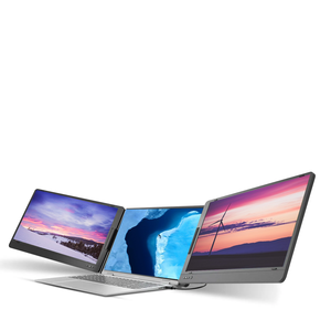 <span class=keywords><strong>Station</strong></span> de jeu ultime pour ordinateur <span class=keywords><strong>portable</strong></span>: extension à triple écran avec moniteur LCD <span class=keywords><strong>portable</strong></span> pour PS5 et <span class=keywords><strong>PC</strong></span>-Configuration du double écran - Product Image 1
