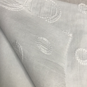 Tela bordada de algodón, tejido blanco, x1003 - Product Image 2