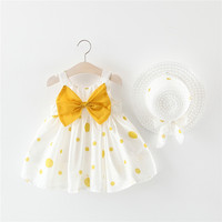 Robe d'été décontractée pour filles avec bandoulière originale robe de plage princesse sans manches pour bébé