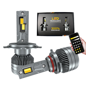 Accessoires Auto C6 H4 Phares à LED 20000LM <span class=keywords><strong>Ampoule</strong></span> de <span class=keywords><strong>Phare</strong></span> H7 H8 H11 9005 9006 Puce COB 200W Lampe Frontale LED pour Voiture Universelle - Product Image 1