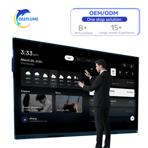 กระดานไวท์บอร์ดดิจิตอลสำหรับการเรียนการสอนรุ่น55 65 75 85 86 100 110นิ้ว - Product Image 1