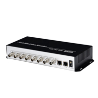 Codificador de Video SDI a IP Unisheen 8 en 1, H.265 H.264, Codificador de Transmisión en Vivo de 8 Canales, Codificadores HD H265