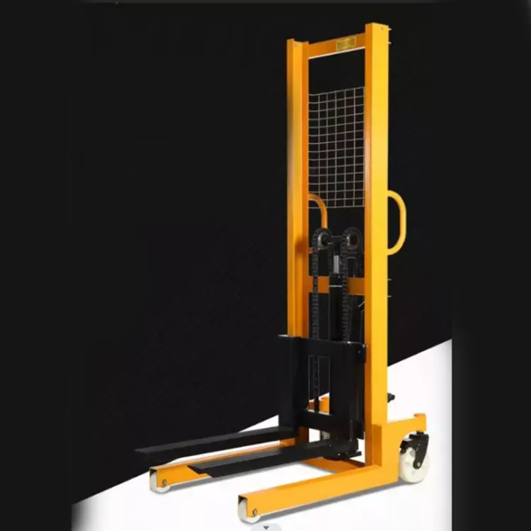 Semi-electric Forklift Pallet Manual Hydraulic Stacker Telescopic Stacker