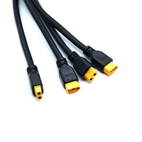 Conector de Batería XT30/60/90H-M/F Macho/Hembra Personalizado con Aislamiento de Silicona para Cable de Alimentación Electrónica