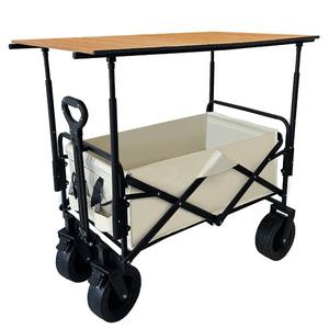 Carrito Plegable con Capacidad <span class=keywords><strong>de</strong></span> 160L, Ruedas Todoterreno <span class=keywords><strong>para</strong></span> Camping, Aire Libre y Compras - Product Image 1
