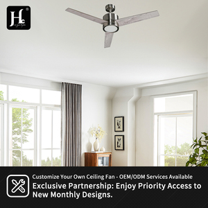 Low key modern indoor dimmable <b>remote</b> <b>control</b> with 3 blades and 42 inch LED <b>ceiling</b> fan - Product Image 5