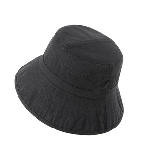 2025 mùa xuân mùa hè phong cách mới sọc nhăn Bông rửa người đàn ông Phụ nữ ngoài trời UV bảo vệ xô <span class=keywords><strong>hat</strong></span> nhà máy bán buôn - Product Image 4