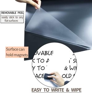 Adesivo per lavagna magnetica arrotolabile autoadesivo a secco morbido per parete - Product Image 4