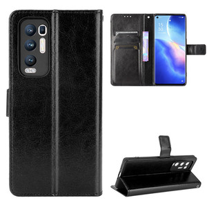 Crazy Horse-Funda de cuero con patrón de caballo para <span class=keywords><strong>OPPO</strong></span> Reno 5 <span class=keywords><strong>Pro</strong></span> Plus 5G/<span class=keywords><strong>Find</strong></span> <span class=keywords><strong>X3</strong></span> Neo - Product Image 2