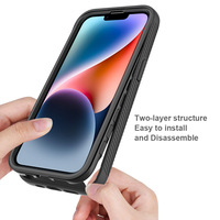 Étui de protection antichoc pour téléphone portable pour iPhone 16E 16 Pro Max 15 14 13 12 Pro Couverture arrière transparente