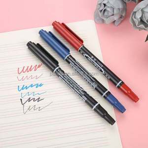 Double Head Oil-based Permanent Marker Pen Logstics Marker Plastic Marker Pen for <b>CD</b> GLASS PAPER - Product Image 6