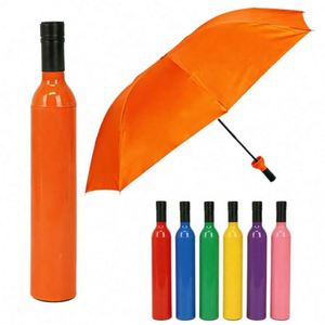 Parapluie pliable compact anti-UV et coupe-vent pour l'extérieur avec porte-bouteille – Vente en gros promotionnelle - Product Image 3