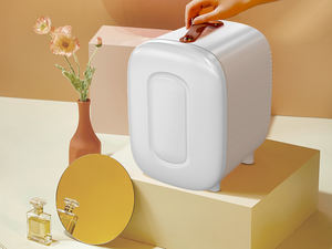 Mini réfrigérateur portable refroidisseur et réchauffeur, <span class=keywords><strong>petit</strong></span> réfrigérateur de voiture pour voiture et maison, mini réfrigérateur 12V DC pour stocker les aliments et les cosmétiques - Product Image 3