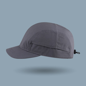 Quick-Drying Baseball <b>Cap</b> Gray Unisex Sun Protection Outdoor Sports Hat Breathable Waterproof <b>Flat</b> Brim <b>Design</b> - Product Image 1