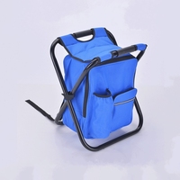Sac isotherme portable 2 en 1 avec logo personnalisé et chaise de pêche pliante Agent d'achat +