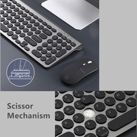 Keyboard Nirkabel OEM Pabrik dengan Cetakan Umum 2.4G 99 Tombol, Keyboard dengan Lampu Latar, Kabel Type-C, Tri-mode Desktop, Maksimal 3 Perangkat