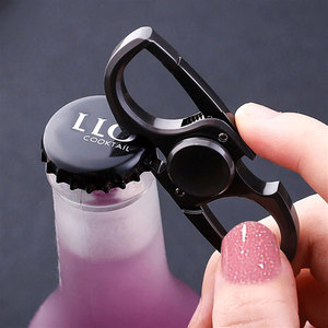 Keychain Multifunctional Bottle Opener Metal Hand Spinner Fidget Spinner Toy Focus Anxiety Stress Relief Toys Stainless Steel