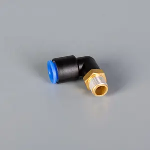 Rapid tube connector compact push in pneumatic fittings