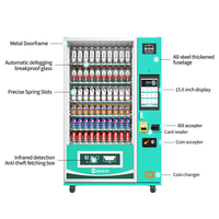 Máquina Expendedora Automática de Bebidas Frías, Cerveza Embotellada y Snacks, con Placa Controladora Personalizada, Máquinas Expendedoras en Venta en Europa