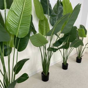Vv308 Planta Artificial de Plátano de Alta Calidad, Árboles Artificiales, Planta Verde Artificial, <span class=keywords><strong>Ravenala</strong></span> Artificial, Decoración para Hoteles, Hogares y Cafeterías - Product Image 4