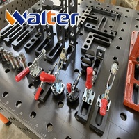 Meja jig las logam bersertifikat, peralatan las logam dan Robot las 3D 3000x1500