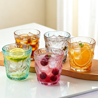 Gobelet en verre glacier coloré dégradé moderne et créatif de 300 ml, personnalisé, pour lait, bière, jus, vin, café, pour bar, fête