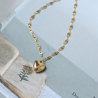 Breloques simples en forme de cœur en or 18k, bracelet en grains de café, chaîne à paillettes, bracelet artisanal en acier inoxydable, bijoux pour femme, ne se décolore pas