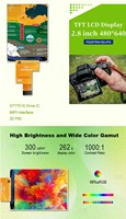 Polcd 2.8 inci IPS semua sudut pandang TFT 480*640 resolusi 20 Pin ST7701S ic modul Tampilan LCD