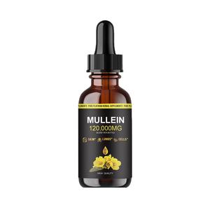 MULLEIN 120000MG Saf Bitkisel Takviye Sıvı Damlası Sindirim Cilt Akciğer Hücreleri Sağlığı Desteği Mullein Yaprağı Ekstresi - Product Image 5