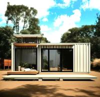 Maison préfabriquée modulaire en conteneur, assemblage rapide, extérieur personnalisé pour café commercial et espace de services de loisirs