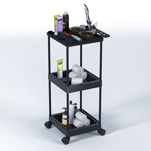 X106-1ยืดผม<span class=keywords><strong>3</strong></span>ชั้นถาดรถเข็นสำหรับช่างทำผมรถเข็นสำหรับร้านเสริมสวย - Product Image 6