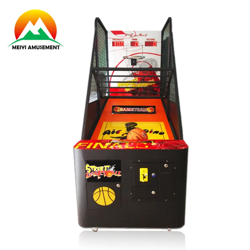 Sikke işletilen basketbol atari makinesi basketbol ateş etme oyunu makinesi sokak basketbol makinesi yetişkin için