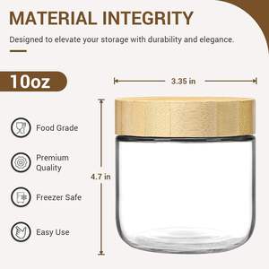 Vente flash <span class=keywords><strong>NEWRAY</strong></span> NRTRG-1 Pot de rangement en verre avec couvercle pour le sucre, utilisation domestique, cuisine, récipient alimentaire - Product Image 5