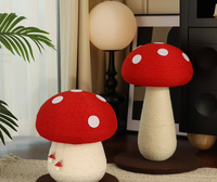 Nouvelle Conception Tour pour Chat en Bois Écologique Maison Champignon Jouet Interactif Cadre d'Escalade Vertical Griffoir en Sisal Réglable en Carton
