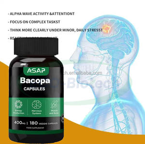 Suplemento Cerebral Ausreson <span class=keywords><strong>Bacopa</strong></span> <span class=keywords><strong>Monnieri</strong></span> com Ginkgo Biloba, L-teanina e Cápsulas Alpha GPC - Product Image 2