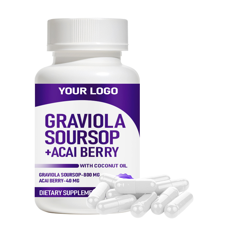 Soursop Graviola Capsules With Graviola Capsules Pure Leaf Extract For Overall Wellness And Body Support With Antioxidants OEM